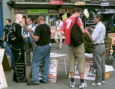 Infostand in der Aktionswoche 2005