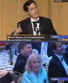 Stephen Colbert beim Presse-Dinier im Wei&szlig;en Haus
