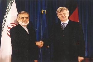 Außenminister Kharrazi und Fischer