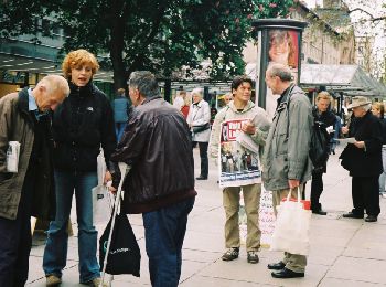 Informationskundgebung in Stuttgart