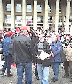 Christoph Mohs auf der DGB-Kundgebung auf dem Stuttgarter Schlossplatz