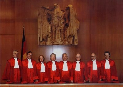 Zweiter Senat des Bundesverfassungsgericht in Karlsruhe